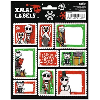 Grupo Erik Étiquettes Cadeaux de Noël Disney, L'Étrange Noël de Mr Jack Étiquettes Autocollantes, Autocollants de Noël, Étiquette pour Cadeau - Publicité Grupo Erik Étiquettes Cadeaux de Noël Disney, L'Étrange Noël de Mr Jack Étiquettes Autocollantes, Autocollants de Noël, Étiquette pour Cadeau - Publicité