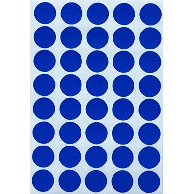 Royal Green Étiquettes Autocollantes Gommettes Environ 2cm (20mm) – Bleu Paquet de 600 - Publicité Royal Green Étiquettes Autocollantes Gommettes Environ 2cm (20mm) – Bleu Paquet de 600 - Publicité