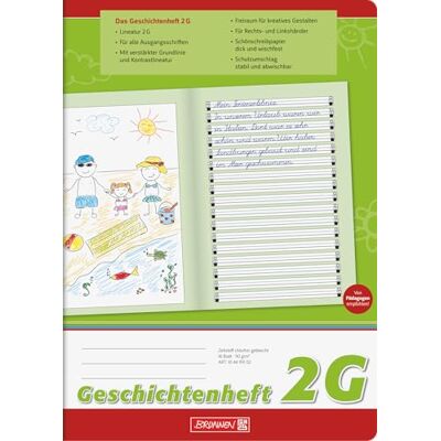 BRUNNEN 104499102 Cahier d'histoire classe 2 (A4, 16 feuilles, linéature 2G) - Publicité BRUNNEN 104499102 Cahier d'histoire classe 2 (A4, 16 feuilles, linéature 2G) - Publicité