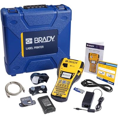 Brady M410 Kit Étiqueteuse Portable Machine à Étiquettes Industrielle pour Environnements Difficiles Mallette, Cordon d'alimentation EU et 1 Cartouche d'Étiquettes Inclus Remplace BMP41 - Publicité Brady M410 Kit Étiqueteuse Portable Machine à Étiquettes Industrielle pour Environnements Difficiles Mallette, Cordon d'alimentation EU et 1 Cartouche d'Étiquettes Inclus Remplace BMP41 - Publicité