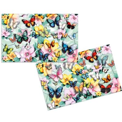 HERMA Sous-main de bureau pour enfant Motif papillons En carton Lavable 55 x 35 cm Motif fleurs des deux côtés Avec finition brillante Pour garçons et filles - Publicité HERMA Sous-main de bureau pour enfant Motif papillons En carton Lavable 55 x 35 cm Motif fleurs des deux côtés Avec finition brillante Pour garçons et filles - Publicité