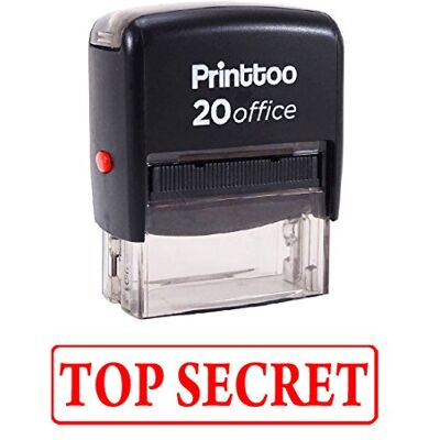 Printtoo TOP SECRET Self Encrage Rubber Stamp bureau fixe Timbre personnalisé Rouge - Publicité Printtoo TOP SECRET Self Encrage Rubber Stamp bureau fixe Timbre personnalisé Rouge - Publicité