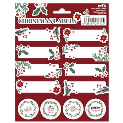 Grupo Erik Étiquettes Cadeaux de Noël, Étiquettes Autocollantes, Autocollants de Noël, Étiquette pour Cadeau - Publicité Grupo Erik Étiquettes Cadeaux de Noël, Étiquettes Autocollantes, Autocollants de Noël, Étiquette pour Cadeau - Publicité
