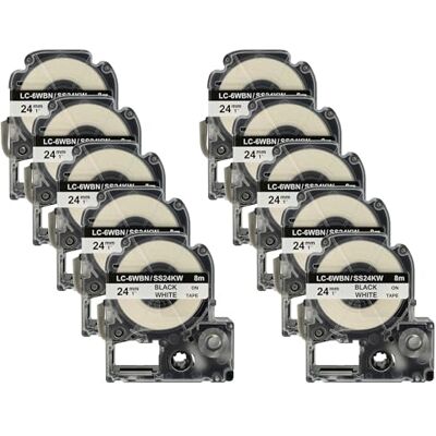 vhbw 10x Rubans remplacement pour Epson LC-6WBN - Publicité vhbw 10x Rubans remplacement pour Epson LC-6WBN - Publicité