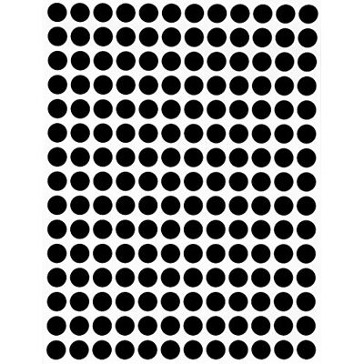 Royal Green Autocollants à Pois 8mm (0,8cm) Colorés Noir – Paquet de 2520 Stickers - Publicité Royal Green Autocollants à Pois 8mm (0,8cm) Colorés Noir – Paquet de 2520 Stickers - Publicité