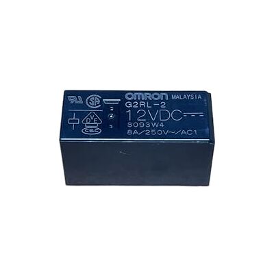OMRON Relais 12V 8A DPDT 2 alternateurs G2RL-2 12VDC - Publicité OMRON Relais 12V 8A DPDT 2 alternateurs G2RL-2 12VDC - Publicité