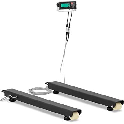 Steinberg Lot de 2 barres de pesée numériques 5000 kg/1 kg 100 x 10 cm Mode de pesée pour animaux Arrêt automatique LCD avec rétroéclairage Balance industrielle - Publicité Steinberg Lot de 2 barres de pesée numériques 5000 kg/1 kg 100 x 10 cm Mode de pesée pour animaux Arrêt automatique LCD avec rétroéclairage Balance industrielle - Publicité