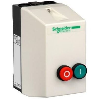 Schneider Electric Boîtier IP65 - pour LE1D09 D12 - Boutons vert/rouge - DE1DS1 - Publicité Schneider Electric Boîtier IP65 - pour LE1D09 D12 - Boutons vert/rouge - DE1DS1 - Publicité