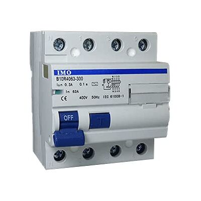 IMO Interrupteur différentiel 10KA, 30mA, 3P+N, 40 Amp, 400VAC - Publicité IMO Interrupteur différentiel 10KA, 30mA, 3P+N, 40 Amp, 400VAC - Publicité
