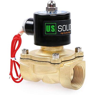 U.S. Solid 220V AC 1" G Electrique Électrovanne Laiton Normalement fermé "NC" Solenoid Valve entraînement direct Air Eau Huile - Publicité U.S. Solid 220V AC 1" G Electrique Électrovanne Laiton Normalement fermé "NC" Solenoid Valve entraînement direct Air Eau Huile - Publicité
