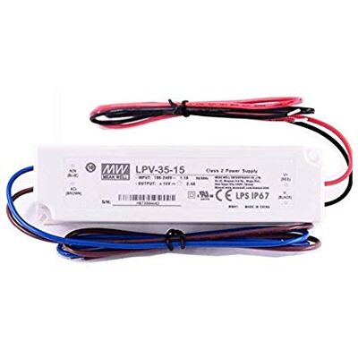 MEAN WELL LPV-35-15 MEANWELL, alimentation à découpage à sortie unique 35 W - Publicité MEAN WELL LPV-35-15 MEANWELL, alimentation à découpage à sortie unique 35 W - Publicité