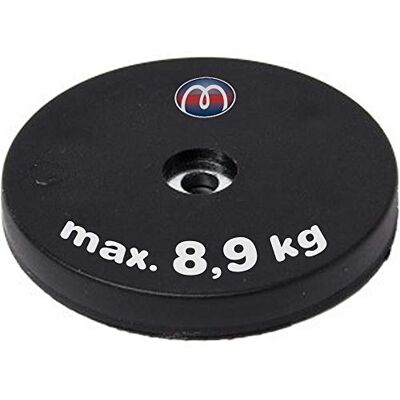 Magnosphere Base magnétique neodym avec caoutchouc Ø 22 mm 66 mm trou, Taille:Ø 31mm Force 8.9kg - Publicité Magnosphere Base magnétique neodym avec caoutchouc Ø 22 mm 66 mm trou, Taille:Ø 31mm Force 8.9kg - Publicité