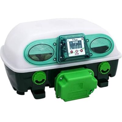 RIVER Incubateur numérique ET24 SUPER avec girauova OVOMATIC Systems Capacité 24 œufs de taille moyenne ou 96 petits - Publicité RIVER Incubateur numérique ET24 SUPER avec girauova OVOMATIC Systems Capacité 24 œufs de taille moyenne ou 96 petits - Publicité