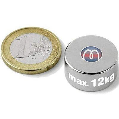 Magnosphere 3 x Aimant rond Disque magnétique Ø 20 x 10mm Néodyme N40 (NdFeB) Nickelé Force 12kg 3 pièces Aimants permanents circulaires super puissant de Terres Rares pour l'industrie et la maison - Publicité Magnosphere 3 x Aimant rond Disque magnétique Ø 20 x 10mm Néodyme N40 (NdFeB) Nickelé Force 12kg 3 pièces Aimants permanents circulaires super puissant de Terres Rares pour l'industrie et la maison - Publicité