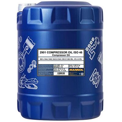 MANNOL MN2901-10 Huile pour compresseur 10L - Publicité MANNOL MN2901-10 Huile pour compresseur 10L - Publicité