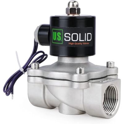 U.S. Solid 12V DC 1" G Electrique Électrovanne Acier Inoxydable Normalement fermé "NC" Solenoid Valve entraînement direct Air Eau Huile - Publicité U.S. Solid 12V DC 1" G Electrique Électrovanne Acier Inoxydable Normalement fermé "NC" Solenoid Valve entraînement direct Air Eau Huile - Publicité