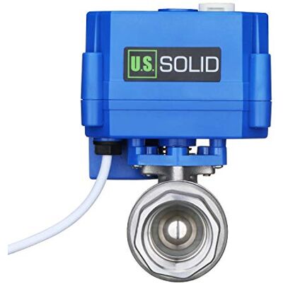 U.S. Solid 3/4" Vanne Motorisée Acier Inoxydable avec Fonction Manuelle, Vanne a sphere 2 voies motorisée electrique, 9-24V AC/DC, 2 fils, retour automatique NC - Publicité U.S. Solid 3/4" Vanne Motorisée Acier Inoxydable avec Fonction Manuelle, Vanne a sphere 2 voies motorisée electrique, 9-24V AC/DC, 2 fils, retour automatique NC - Publicité