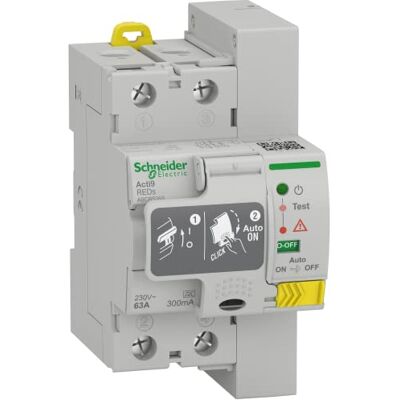 Schneider Electric Acti9 REDs interrupteur différentiel 2P 63A 300mA A A9CR5263 - Publicité Schneider Electric Acti9 REDs interrupteur différentiel 2P 63A 300mA A A9CR5263 - Publicité