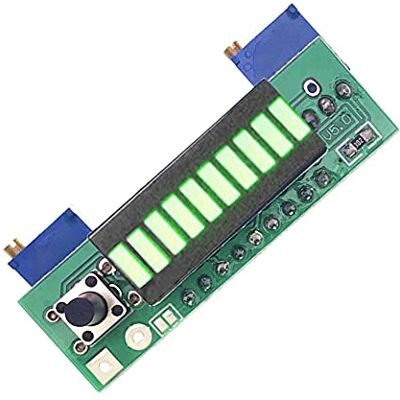 Sun LM3914 Lot de 10 voyants LED de capacité de batterie 5 V 12 V Vert - Publicité Sun LM3914 Lot de 10 voyants LED de capacité de batterie 5 V 12 V Vert - Publicité