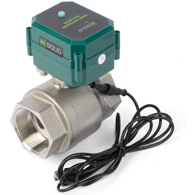 U.S. Solid Robinet à boisseau sphérique motorisé WiFi intelligent 2 pouces Télécommande mobile acier inoxydable avec interrupteur manuel, connexion USB 5 V DC, filetage G - Publicité U.S. Solid Robinet à boisseau sphérique motorisé WiFi intelligent 2 pouces Télécommande mobile acier inoxydable avec interrupteur manuel, connexion USB 5 V DC, filetage G - Publicité