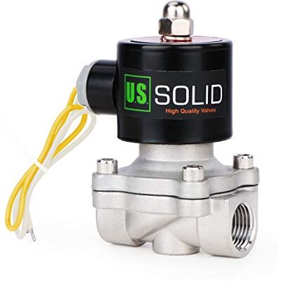 U.S. Solid 220 V AC 1/2" G Electrique Électrovanne acier inoxydable Normalement fermé "NC" Solenoid Valve entraînement direct Air Eau Huile - Publicité U.S. Solid 220 V AC 1/2" G Electrique Électrovanne acier inoxydable Normalement fermé "NC" Solenoid Valve entraînement direct Air Eau Huile - Publicité
