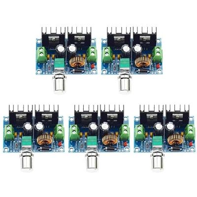 Sun 5Pcs XH-M401 DC 4-40V to DC 1.25-36V 8A Buck Converter Voltage Regulator 36V 24V 12V to 5V Buck Down Converter Power Supply - Publicité Sun 5Pcs XH-M401 DC 4-40V to DC 1.25-36V 8A Buck Converter Voltage Regulator 36V 24V 12V to 5V Buck Down Converter Power Supply - Publicité