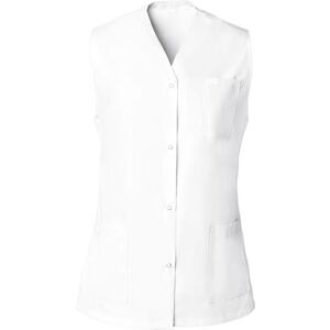 SNV Tunique médicale Femme sans Manche Fentes côtés Fermeture Boutons Pressions Polyester/Coton Blouse médicale Professionnelle (Blanc, XS) - Publicité SNV Tunique médicale Femme sans Manche Fentes côtés Fermeture Boutons Pressions Polyester/Coton Blouse médicale Professionnelle (Blanc, XS) - Publicité