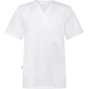 B-well Unisex Blouse Medicale Femme et Homme Tunique Médicale Blouse Pharmacie Uniforme Médical, Col V, 3 Poches, Manche Courte Blanc M - Publicité B-well Unisex Blouse Medicale Femme et Homme Tunique Médicale Blouse Pharmacie Uniforme Médical, Col V, 3 Poches, Manche Courte Blanc M - Publicité