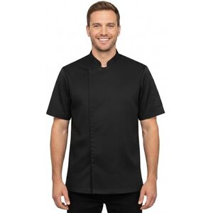 PALLTEX Veste De Cuisine Unisexe pour Homme et Femme Vêtement De Chef Professionnel Uniforme À Manches Courtes Noir S - Publicité PALLTEX Veste De Cuisine Unisexe pour Homme et Femme Vêtement De Chef Professionnel Uniforme À Manches Courtes Noir S - Publicité