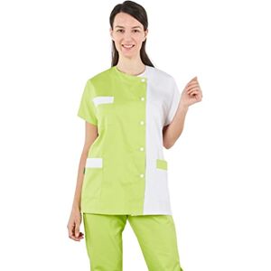 Hurry Jump Label Blouse Tunique médicale Col Rond 3 Poches Manches Courtes Sergé 210 gramme Couleurs Blanc Vert Pressions inoxydables Lavage Machine 90 degrés ou Industriel T0-36 - Publicité Hurry Jump Label Blouse Tunique médicale Col Rond 3 Poches Manches Courtes Sergé 210 gramme Couleurs Blanc Vert Pressions inoxydables Lavage Machine 90 degrés ou Industriel T0-36 - Publicité