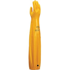 SHOWA Atlas Gants en nitrile résistant aux produits chimiques 772 L (1 paire), 63,5 cm, jaune - Publicité SHOWA Atlas Gants en nitrile résistant aux produits chimiques 772 L (1 paire), 63,5 cm, jaune - Publicité
