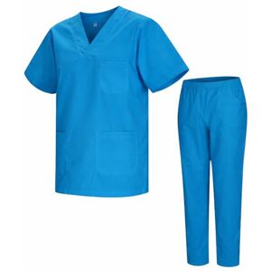 Misemiya Ensemble Uniformes Unisexe Blouse Uniforme Médical avec Haut et Pantalon Ref.8178 Medium, Cyan - Publicité Misemiya Ensemble Uniformes Unisexe Blouse Uniforme Médical avec Haut et Pantalon Ref.8178 Medium, Cyan - Publicité