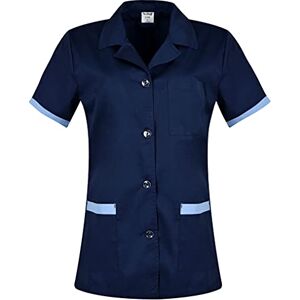 B-well Gabi Blouse Medicale Femme Blouse de Travail Femme Uniforme Médical Femme Manches Courtes Col en V avec Boutons Bleu XXX-Large - Publicité B-well Gabi Blouse Medicale Femme Blouse de Travail Femme Uniforme Médical Femme Manches Courtes Col en V avec Boutons Bleu XXX-Large - Publicité