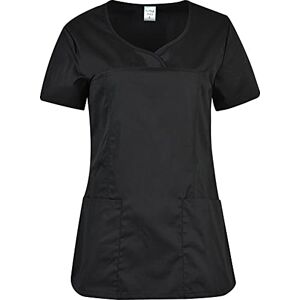 B-well INES Blouse Medicale Femme Manche Courte Tunique Médicale Blouse Pharmacie Uniforme Médical Blouse Estheticienne Col V 2 Poches Noir L - Publicité B-well INES Blouse Medicale Femme Manche Courte Tunique Médicale Blouse Pharmacie Uniforme Médical Blouse Estheticienne Col V 2 Poches Noir L - Publicité