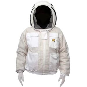 pro gear FVJG Veste de Protection Apicole Unisexe 3 Couches Ultra Ventilée Sécuritaire pour l'Apiculture, Costume de Protection pour Apiculture avec Voile, Style Astronaute, Uniquement avec Gants Gratuits - Publicité pro gear FVJG Veste de Protection Apicole Unisexe 3 Couches Ultra Ventilée Sécuritaire pour l'Apiculture, Costume de Protection pour Apiculture avec Voile, Style Astronaute, Uniquement avec Gants Gratuits - Publicité