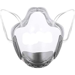 Hellery Visière de Protection Visage Protection Masque Transparente Masque Anti Poussiere Anti-buée Réutilisable Intégrale Gris - Publicité Hellery Visière de Protection Visage Protection Masque Transparente Masque Anti Poussiere Anti-buée Réutilisable Intégrale Gris - Publicité