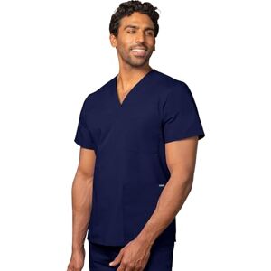 ADAR Medical Uniforms Adar Uniforms Uniformes Médicaux Unisexe Col V Tunique 3 Poches Haut d'infirmier Blouse d'Hôpital, Bleu (Navy), M-Poitrine:109-114cm,Hanche:104-109cm - Publicité ADAR Medical Uniforms Adar Uniforms Uniformes Médicaux Unisexe Col V Tunique 3 Poches Haut d'infirmier Blouse d'Hôpital, Bleu (Navy), M-Poitrine:109-114cm,Hanche:104-109cm - Publicité