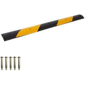 LYUCAYHQ Ralentisseur Voiture Ralentisseur en Caoutchouc 98 Cm Ralentisseurs de Sécurité 10 Tonnes pour Entrée de Parking Scolaire 98 X 10 X 2 Cm - Publicité LYUCAYHQ Ralentisseur Voiture Ralentisseur en Caoutchouc 98 Cm Ralentisseurs de Sécurité 10 Tonnes pour Entrée de Parking Scolaire 98 X 10 X 2 Cm - Publicité