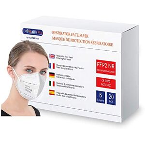 eHealth Pro Boite 20 Masques Respiratoires FFP2 NR, Protection jetable, 5 COUCHES, testé et certifié CE EN149 par un Organisme Notifié (Notified Body) Haute Filtration EFB > 94% - Publicité eHealth Pro Boite 20 Masques Respiratoires FFP2 NR, Protection jetable, 5 COUCHES, testé et certifié CE EN149 par un Organisme Notifié (Notified Body) Haute Filtration EFB > 94% - Publicité