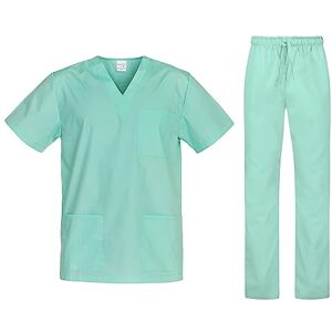 B-well Uniforme Médicale Unisexes Ensemble: Haut et Pantalons + Blouse Medicale Femme/Homme Tenue Aide Soignante Professionnelle Vert XL - Publicité B-well Uniforme Médicale Unisexes Ensemble: Haut et Pantalons + Blouse Medicale Femme/Homme Tenue Aide Soignante Professionnelle Vert XL - Publicité