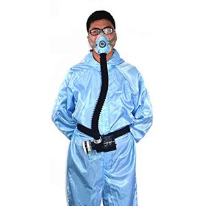 Toplionace Masque de Protection Respiratoire Masque à Gaz à Masque Facial à Adduction D'air Alimenté Par Débit Constant Électrique (Bleu) - Publicité Toplionace Masque de Protection Respiratoire Masque à Gaz à Masque Facial à Adduction D'air Alimenté Par Débit Constant Électrique (Bleu) - Publicité