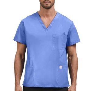 JONATHAN UNIFORM Blouse Médicale Homme Coton 3 Poches Tenue Médecin Manches Courtes, V Col Vêtements Médicaux Tunique Medicale Homme (Ciel Bleu, L) - Publicité JONATHAN UNIFORM Blouse Médicale Homme Coton 3 Poches Tenue Médecin Manches Courtes, V Col Vêtements Médicaux Tunique Medicale Homme (Ciel Bleu, L) - Publicité