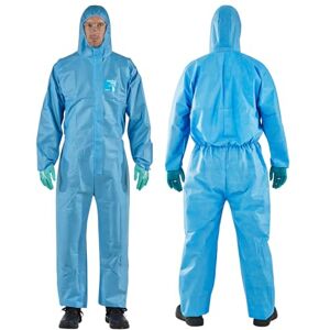 Ansell AlphaTec 1500 Model 111, Combinaison de Travail Jetable, Protection Chimique Type 5/6, Tenue Intégrale et Déperlante, Bricolage et Peinture, Homme Femme, Bleu, Taille 2XL (1 Pièce) - Publicité Ansell AlphaTec 1500 Model 111, Combinaison de Travail Jetable, Protection Chimique Type 5/6, Tenue Intégrale et Déperlante, Bricolage et Peinture, Homme Femme, Bleu, Taille 2XL (1 Pièce) - Publicité