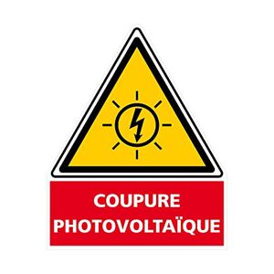 Signalétique.biz France Etiquette Coupure Photovoltaïque (C1209). Signalisation Photovoltaïque - - Publicité