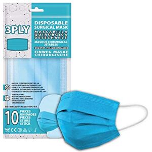 Kids Euroswan SRV Hub® – Lot de 10 masques jetables à 3 couches pour adultes, matériau respirant, filtration de particules et de poussière, confortable, protecteur et adapté à tous (lot de 10 masques bleu clair) - Publicité Kids Euroswan SRV Hub® – Lot de 10 masques jetables à 3 couches pour adultes, matériau respirant, filtration de particules et de poussière, confortable, protecteur et adapté à tous (lot de 10 masques bleu clair) - Publicité