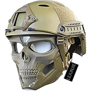 LEJUNJIE Casque de Protection Tactique PJ et Ensemble de Masques de Crâne, Masque de Protection Intégral Réglable Fast Casque Approprié pour Paintball, CS - Publicité LEJUNJIE Casque de Protection Tactique PJ et Ensemble de Masques de Crâne, Masque de Protection Intégral Réglable Fast Casque Approprié pour Paintball, CS - Publicité