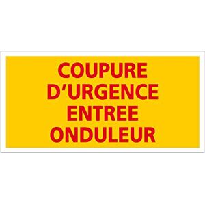 Signalétique.biz France ÉTIQUETTE COUPURE D'URGENCE ENTREE ONDULEUR (C1216). Signalisation Photovoltaïque - - Publicité