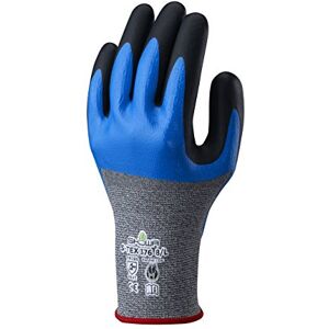 SHOWA S-TEX 376, Enduction de Mousse de nitrile, Nitrile, Anti coupures, Bleu sur Noir, 9/XL - Publicité SHOWA S-TEX 376, Enduction de Mousse de nitrile, Nitrile, Anti coupures, Bleu sur Noir, 9/XL - Publicité
