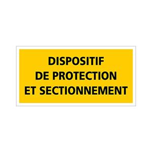 Signalétique.biz France ETIQUETTE DISPOSITIF DE PROTECTION ET SECTIONNEMENT (C1221). Signalisation Photovoltaïque - - Publicité