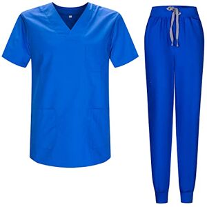 Misemiya Ensemble Uniformes Unisexe Blouse Uniforme Médical avec Haut et Pantalon 817-8316 Large, Bleu Royal - Publicité Misemiya Ensemble Uniformes Unisexe Blouse Uniforme Médical avec Haut et Pantalon 817-8316 Large, Bleu Royal - Publicité